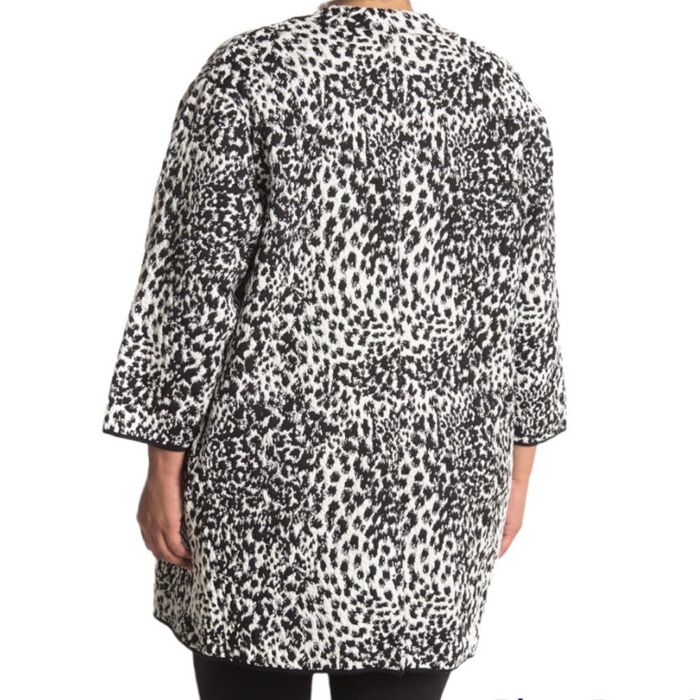 Philosophy Apparel Jacquard Open Front Jacket Sz 1X - Picture 2 of 13